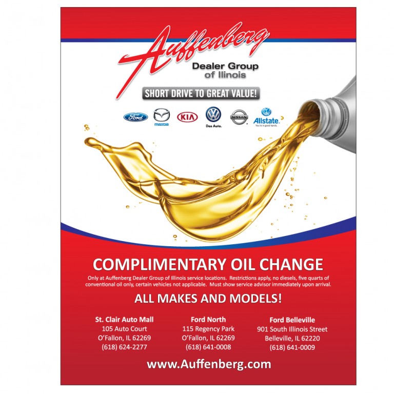 Auffenberg Oil Change Mailer